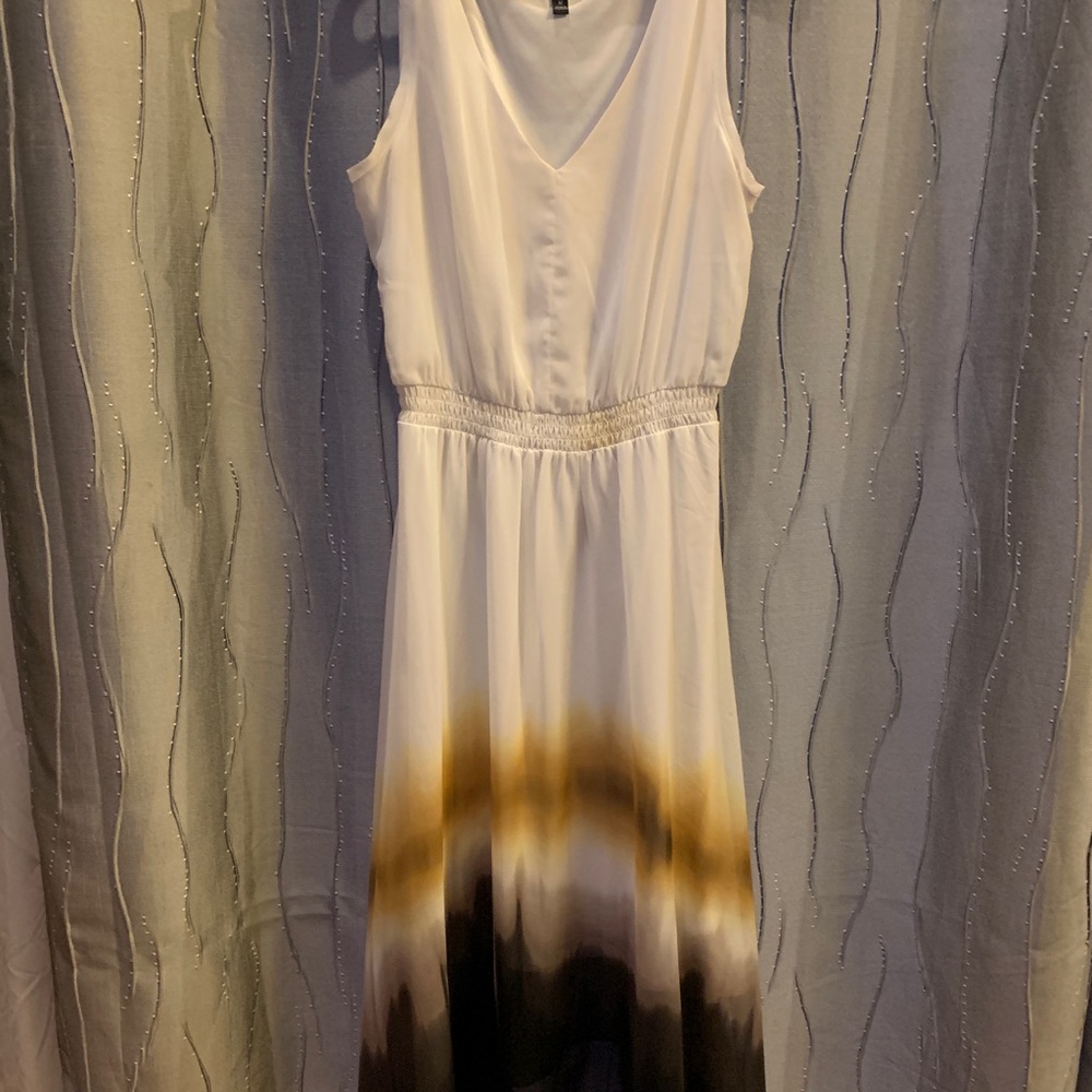 Simply Vera Vera wang hi low chiffon white dress M